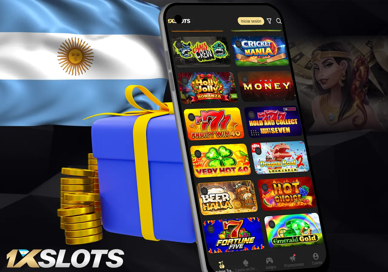 Regístrate en la aplicación móvil de 1xSlots en Argentina y consigue bonos