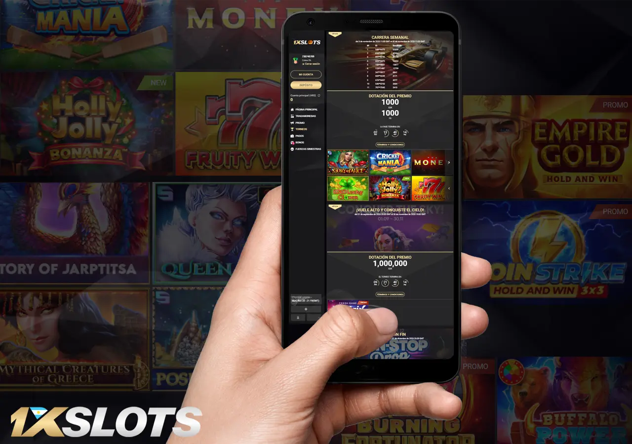 Participe en los torneos del casino en línea 1xSlots